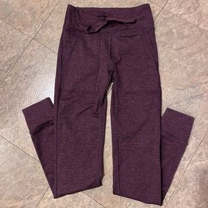 Aerie Chill Maroon Leggings